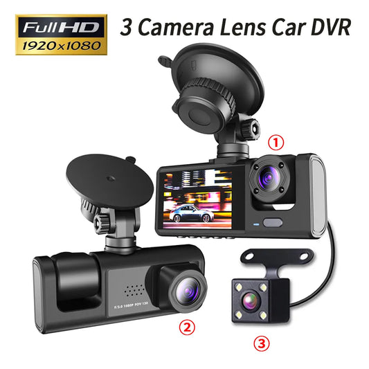 3 Channel HD Lens Dash Cam